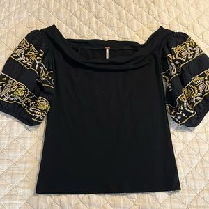 Free People black shirt